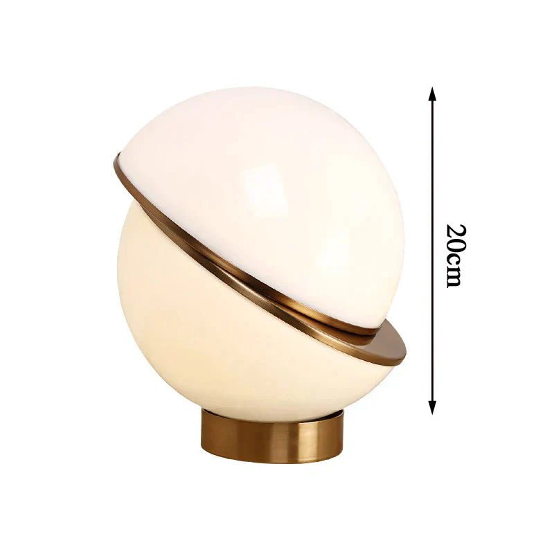 Scandinavian SnowGlobe Lamp – Elegant White Globe Shape