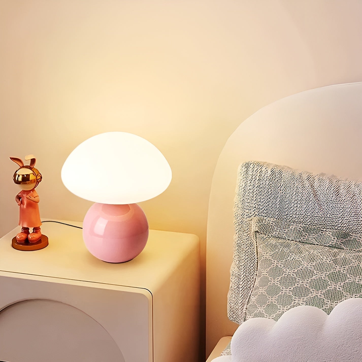 Elegant Mushroom LED Lamp – Warm Light & Luxurious Atmosphere