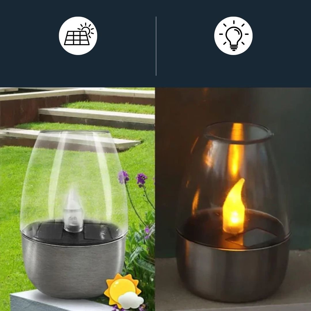 Sun Glow – Elegant Solar Lantern for Garden and Terrace