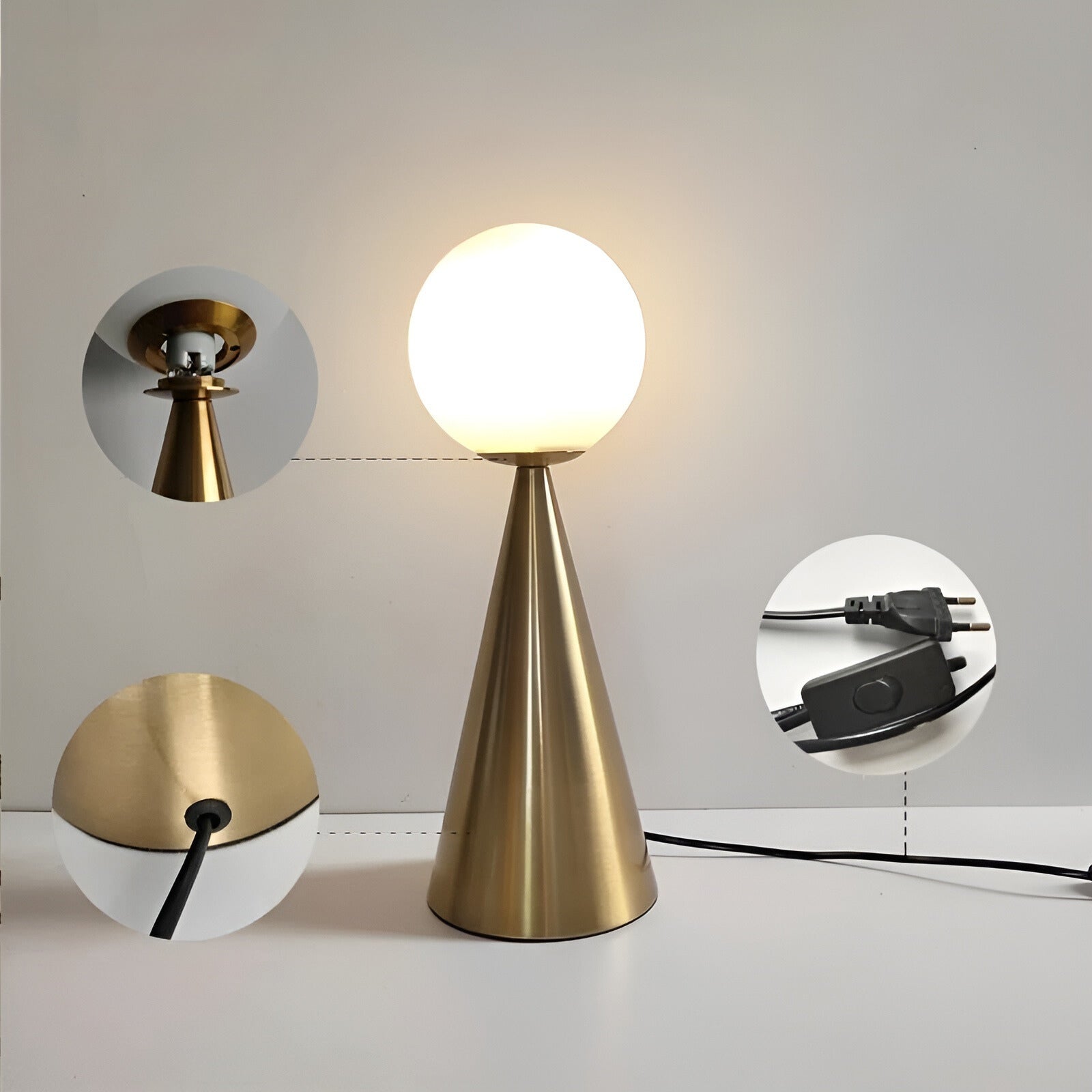 Elegant Gold Table Lamp - Luxurious Lighting for Your Interior