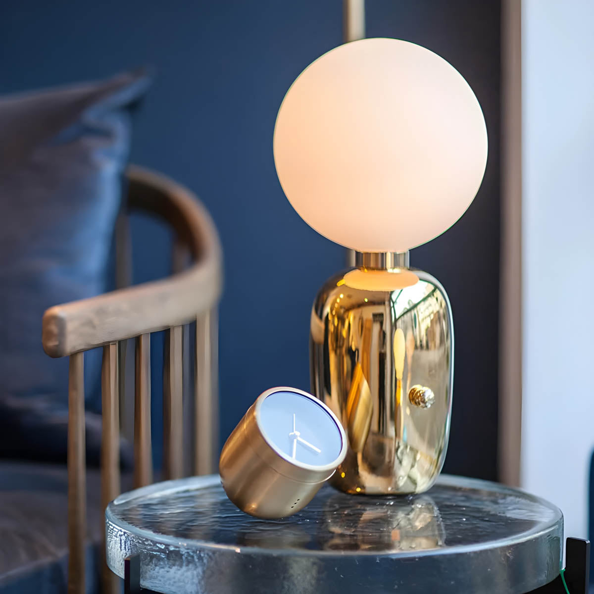 RaisoGlow Candle - Minimalist Modern Table Lamp for Mood Lighting