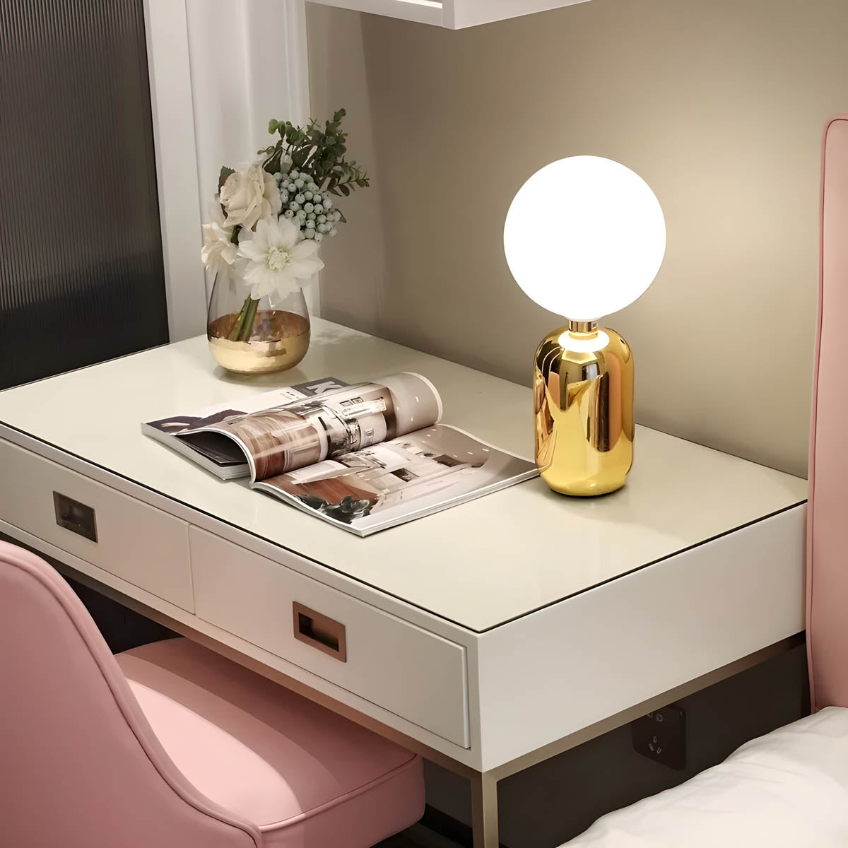 RaisoGlow Candle - Minimalist Modern Table Lamp for Mood Lighting