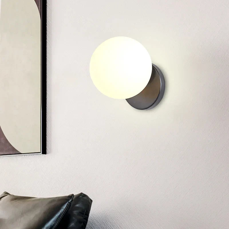 GleamGold - Luxurious Golden Wall Lamp with Glass