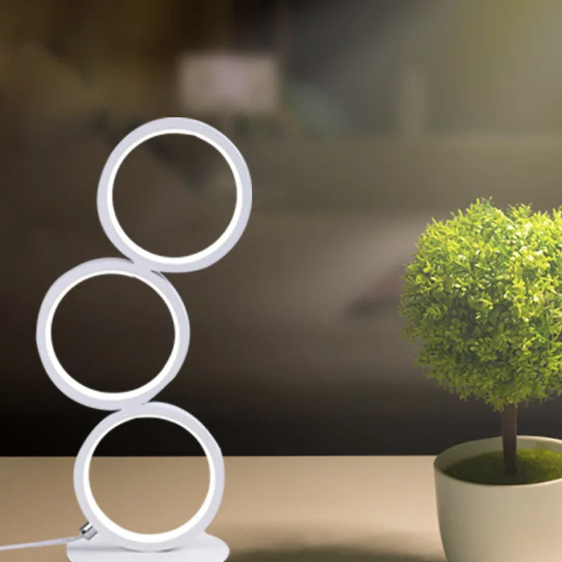 TricolorLuxe - Elegant Reading Lamp with Adjustable Light