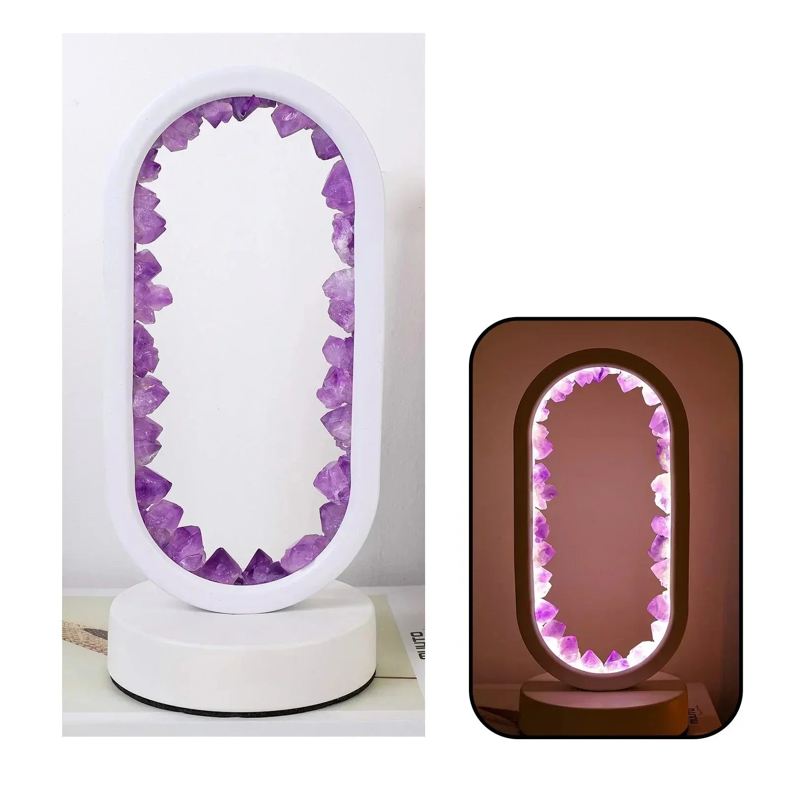 Amethyst – Elegant Natural Light Crystal Light