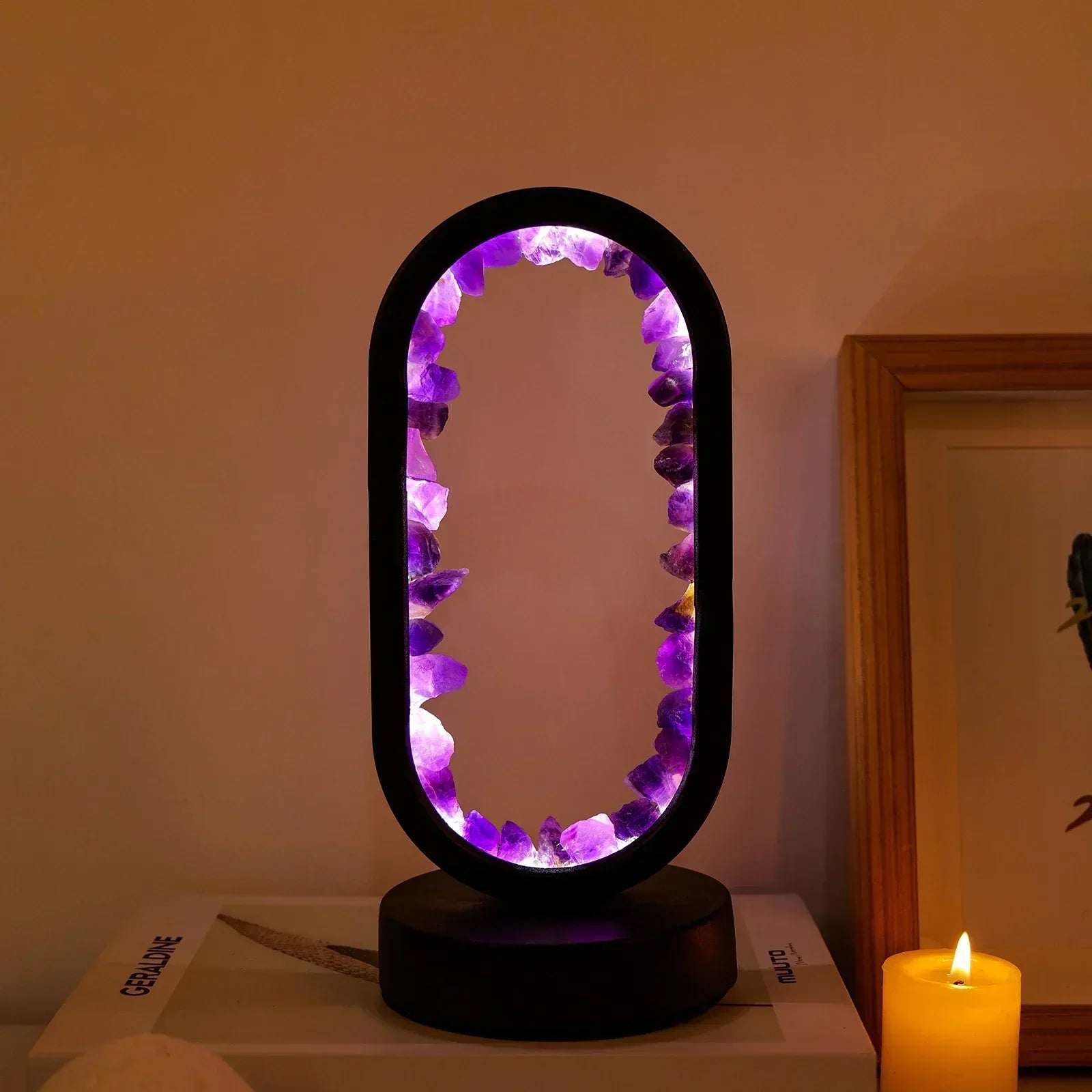 Amethyst – Elegant Natural Light Crystal Light