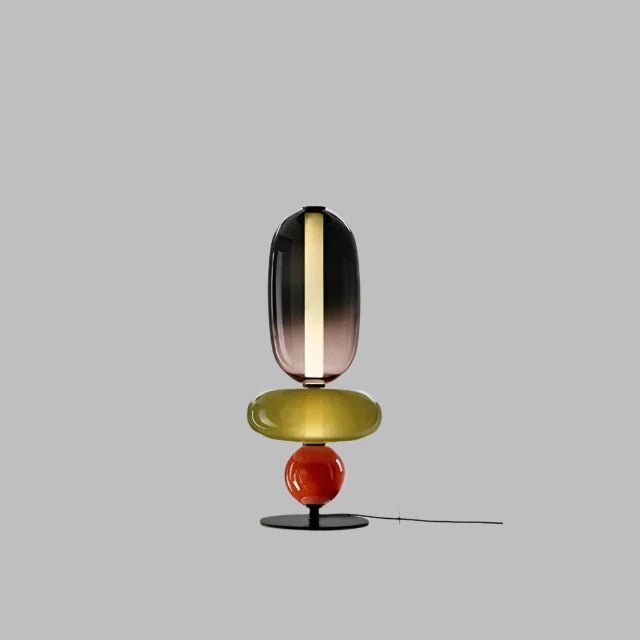 ChromaLuxe - Designer Floor Lamp with Color Accents for a Vibrant Atmosphere