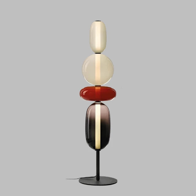 ChromaLuxe - Designer Floor Lamp with Color Accents for a Vibrant Atmosphere