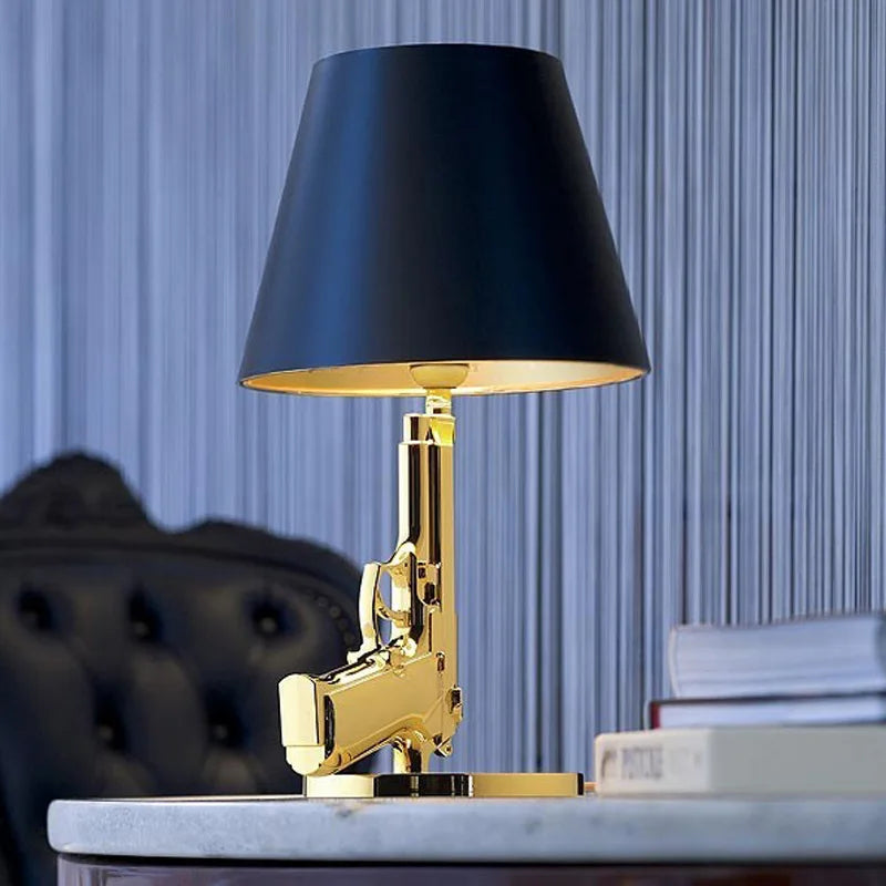 Artistic Glow – Innovative Pistol-Shaped Desk Lamp