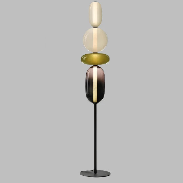 ChromaLuxe - Designer Floor Lamp with Color Accents for a Vibrant Atmosphere