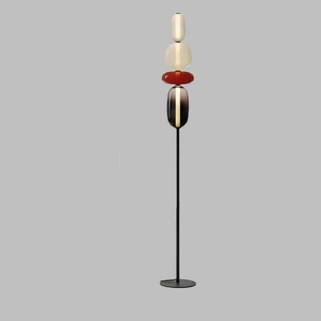 ChromaLuxe - Designer Floor Lamp with Color Accents for a Vibrant Atmosphere