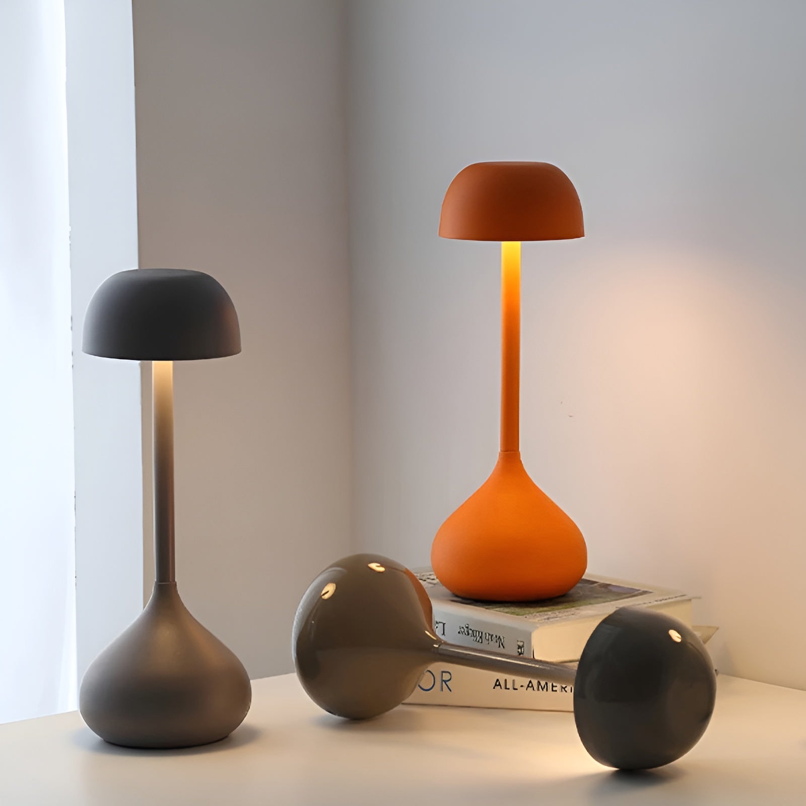 LumiTouch Wireless LED Table Lamp – Elegant, Dimmable and Modern