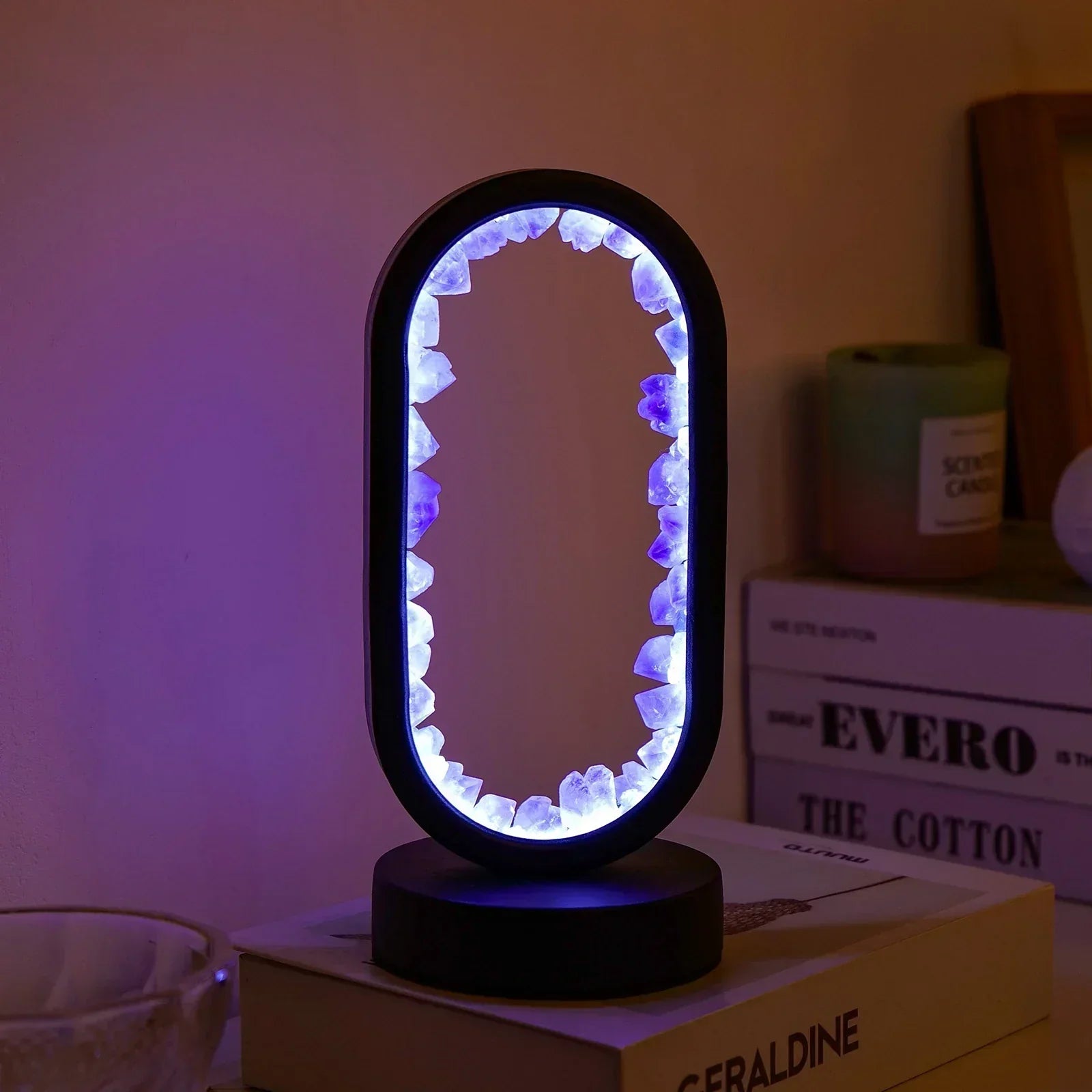 Amethyst – Elegant Natural Light Crystal Light