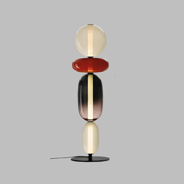 ChromaLuxe - Designer Floor Lamp with Color Accents for a Vibrant Atmosphere