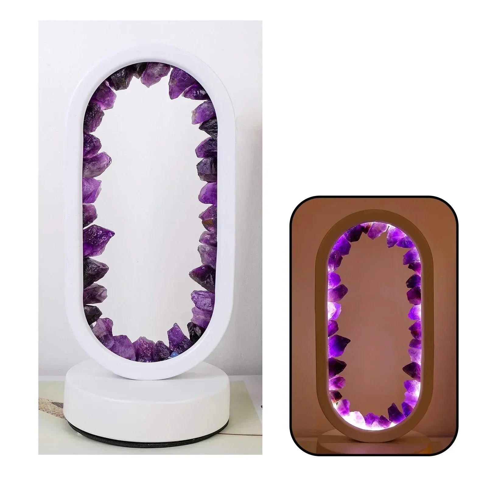 Amethyst – Elegant Natural Light Crystal Light