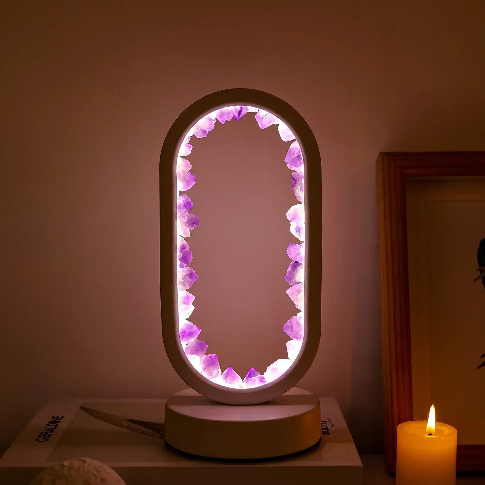 Amethyst – Elegant Natural Light Crystal Light