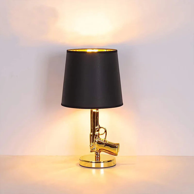 Artistic Glow – Innovative Pistol-Shaped Desk Lamp