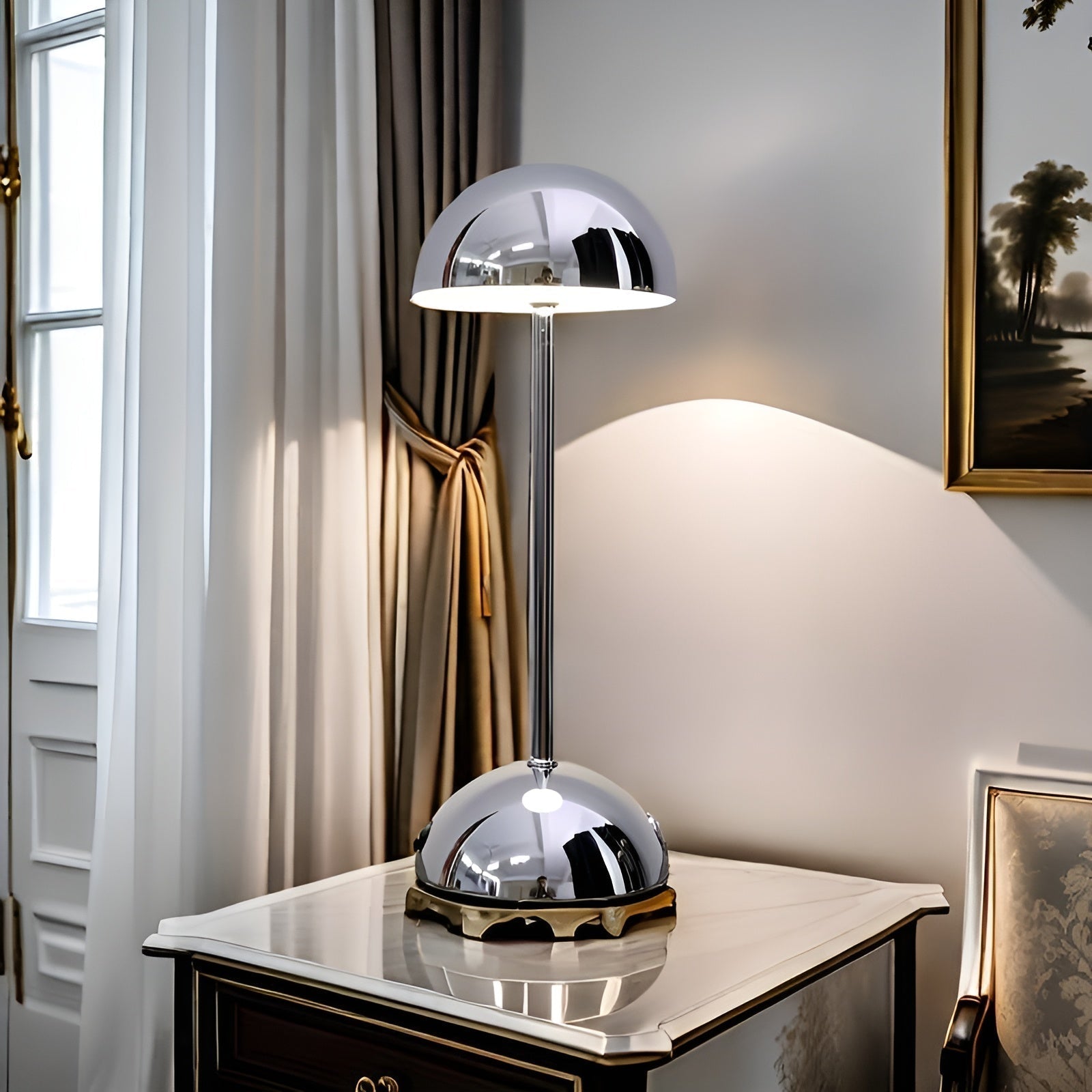 Modern ShineMushroom Lamp with Touch Control – Stylish & Dimmable