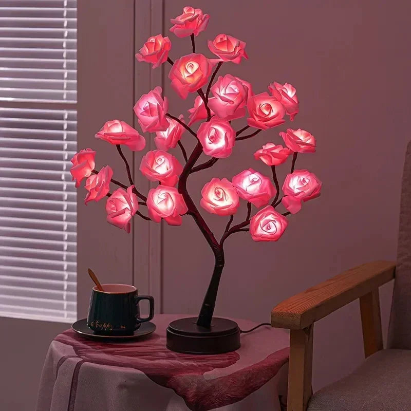 Romantic Rose Table Lamp - Warm Light & Elegance