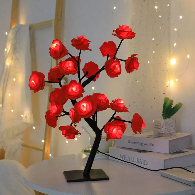 Romantic Rose Table Lamp - Warm Light & Elegance