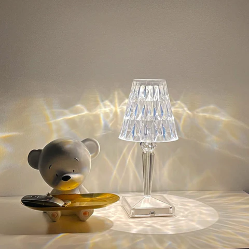 CrystalLuxe Table Lamp - Elegant Crystal Table Lamp
