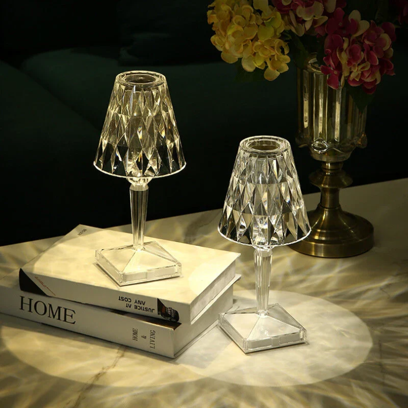 CrystalLuxe Table Lamp - Elegant Crystal Table Lamp