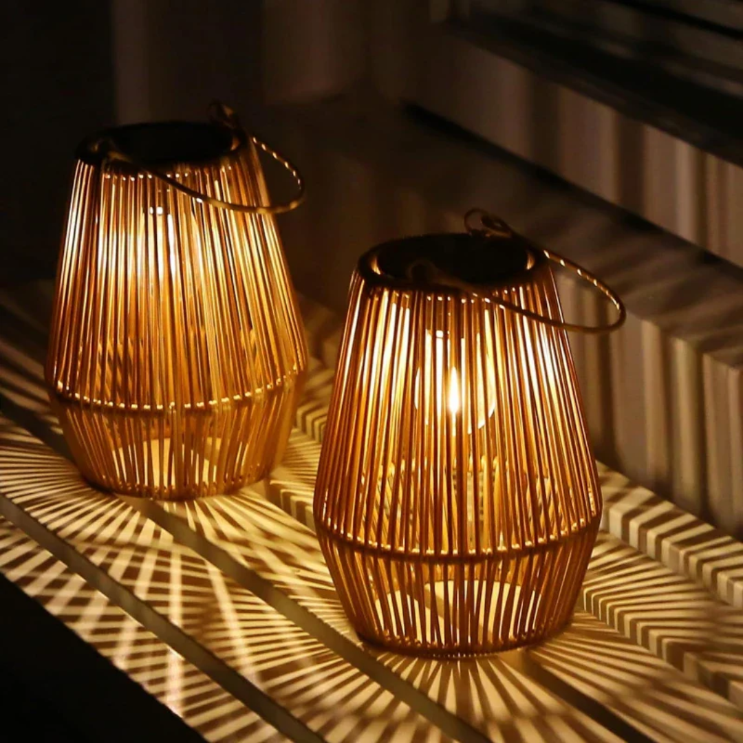 SunWeave - Handwoven Water Resistant Solar Garden Lights