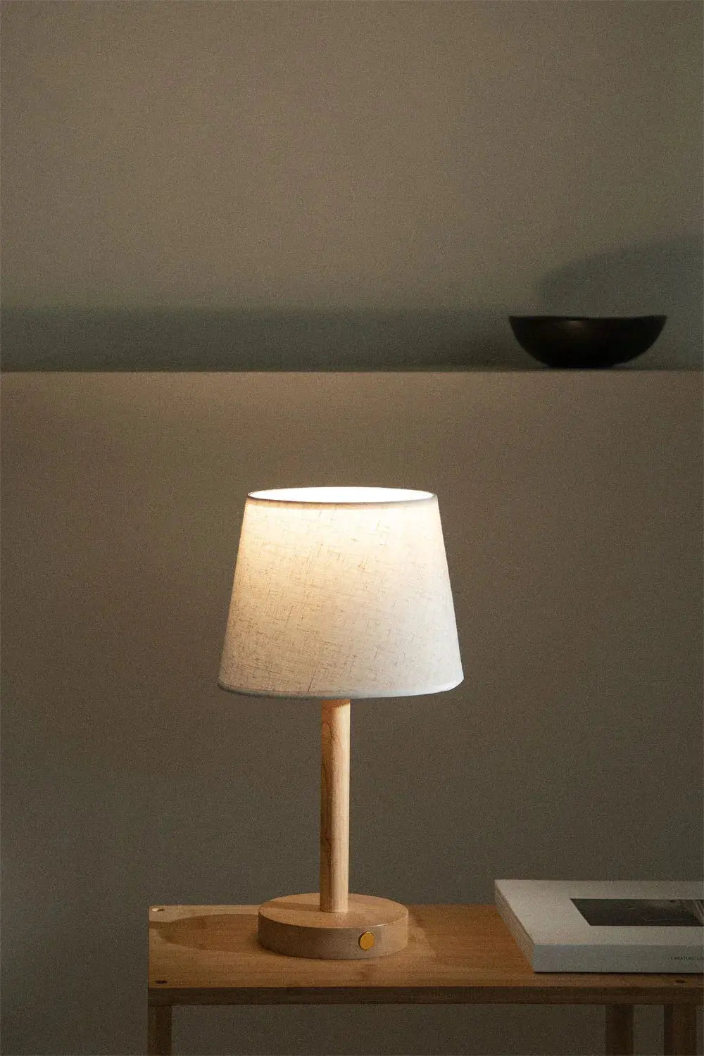 Wooden LED Night Light WoodGlow – Modern & Wireless Lighting