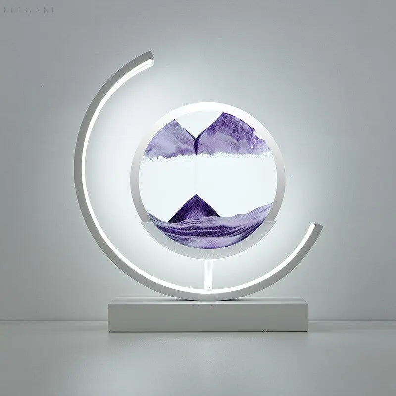 ZenScape Harmony Lamp - Atmospheric lighting with moving sand artwork