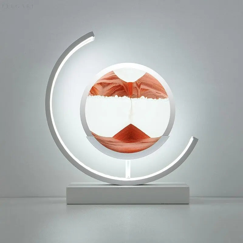 ZenScape Harmony Lamp - Atmospheric lighting with moving sand artwork