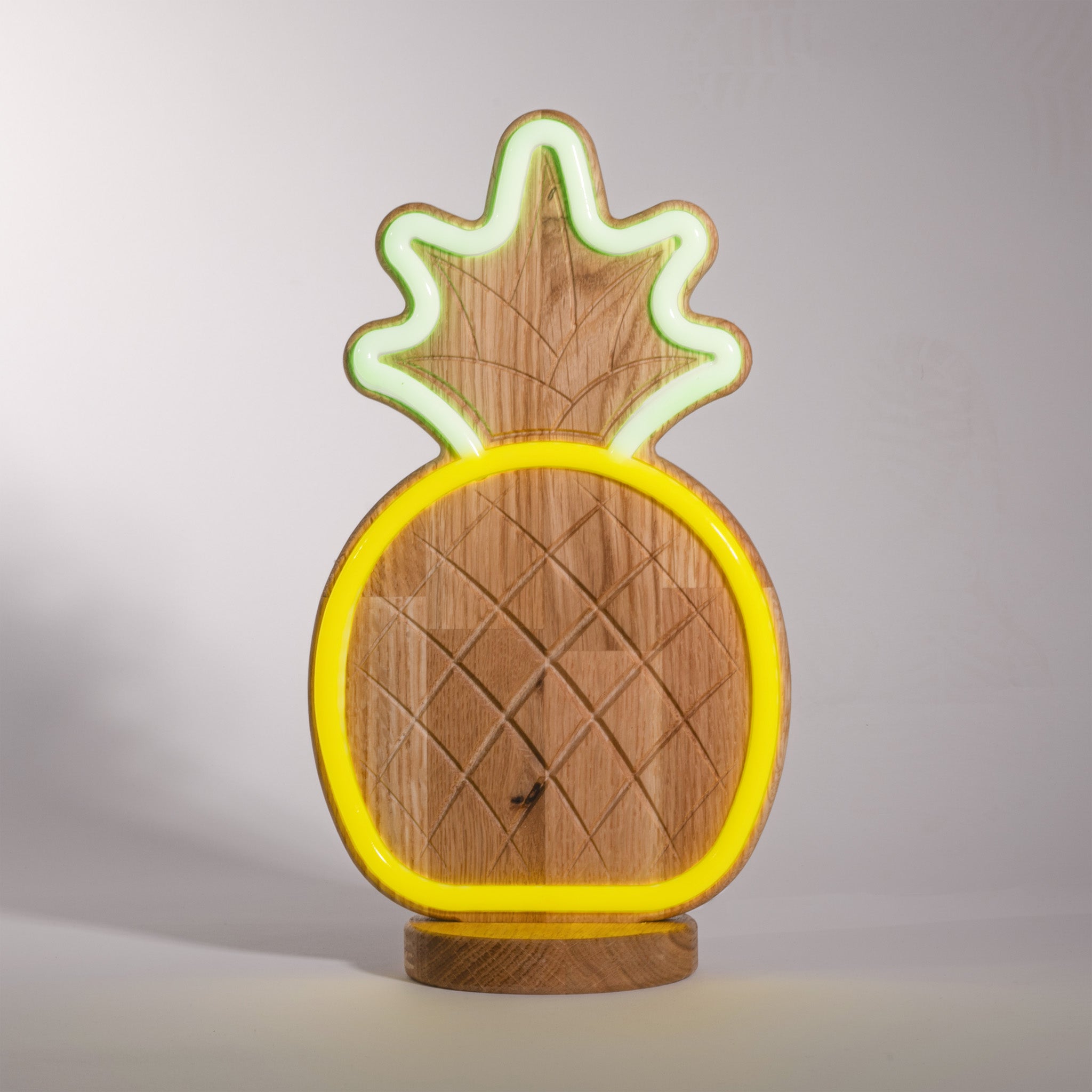 WoodGlow - Tropical Neon Light with Remote Control