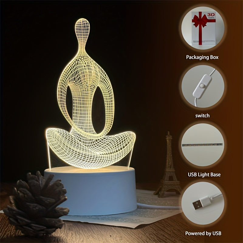 ZenLight - Modern 3D Yogalamp