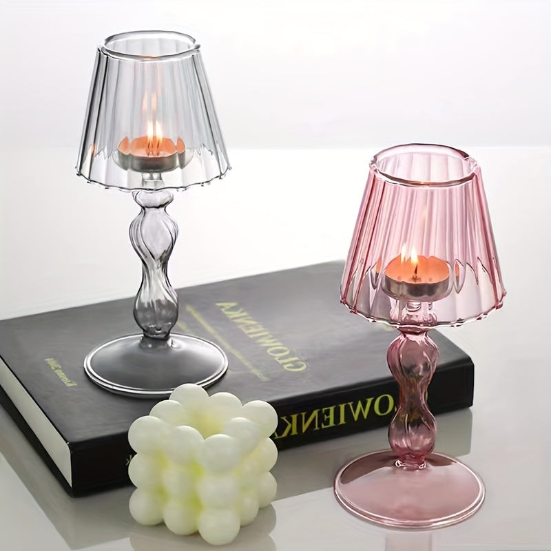 CrystalGlow – Luxurious Glass Table Lamp & Candelabra