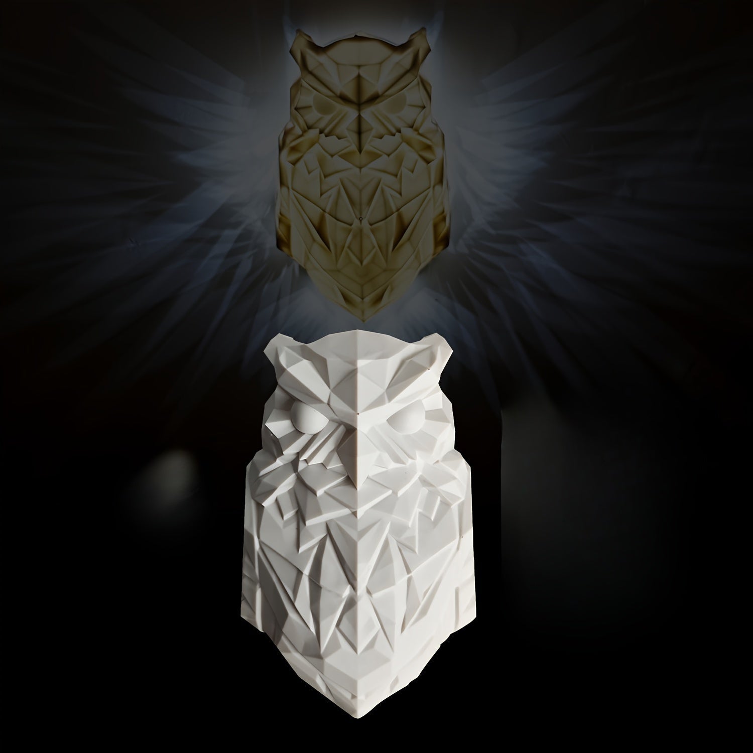 Owl Glow Wall Lamp - Geometric LED Wall Decoration