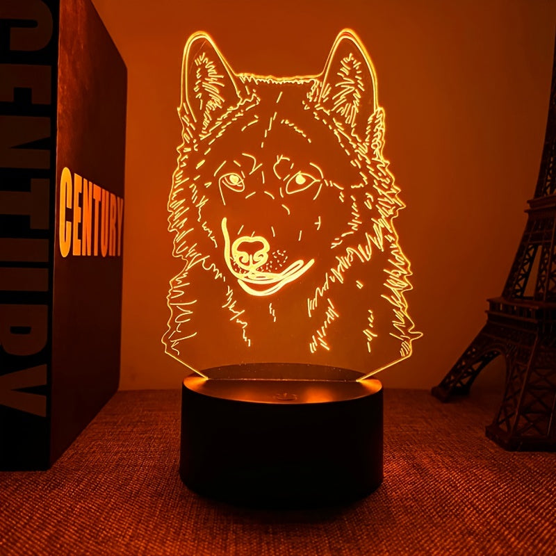 Wolf Light – 3D Mood Light with Touch Function