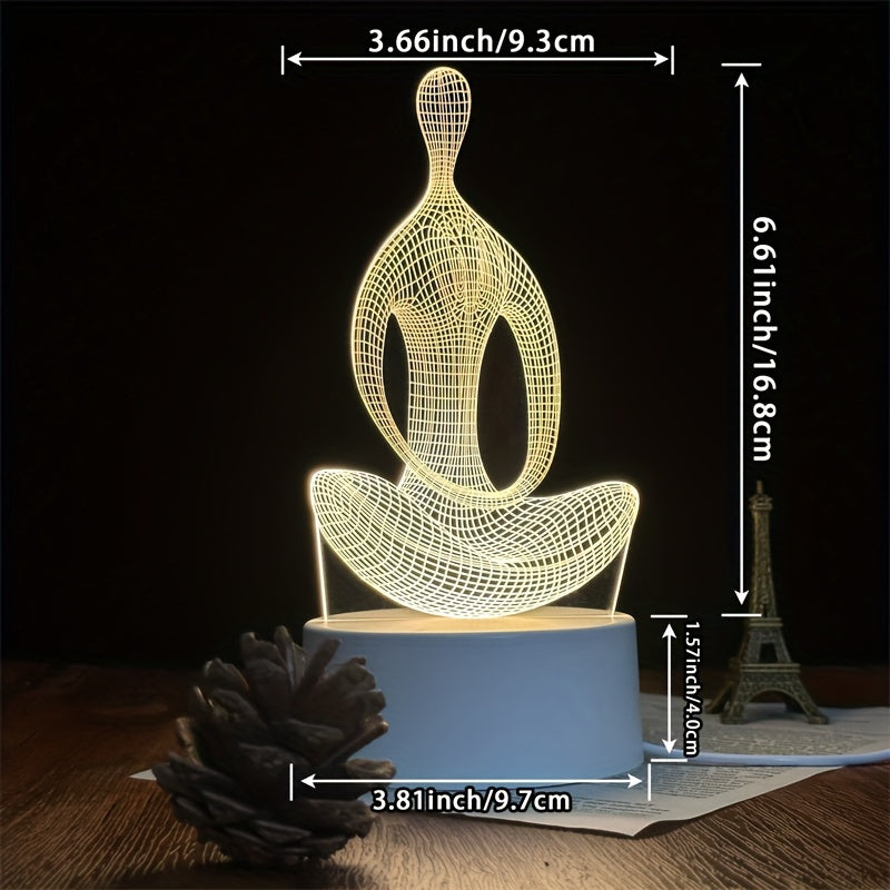 ZenLight - Modern 3D Yogalamp