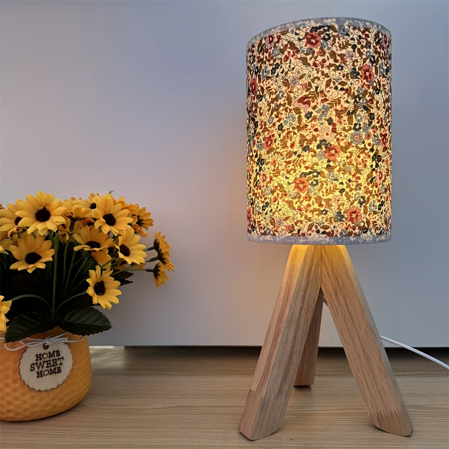 Wooden Light Table Lamp - Minimalist Wooden Lamp with USB