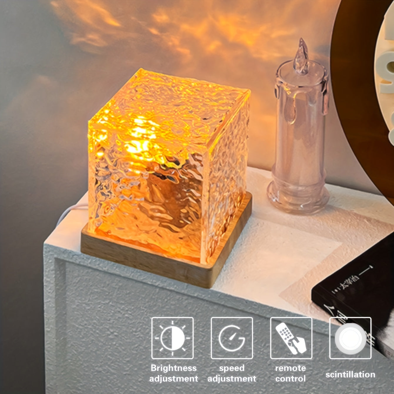 OceanWave - LED Night Light with 16 Colors and Wave Effect