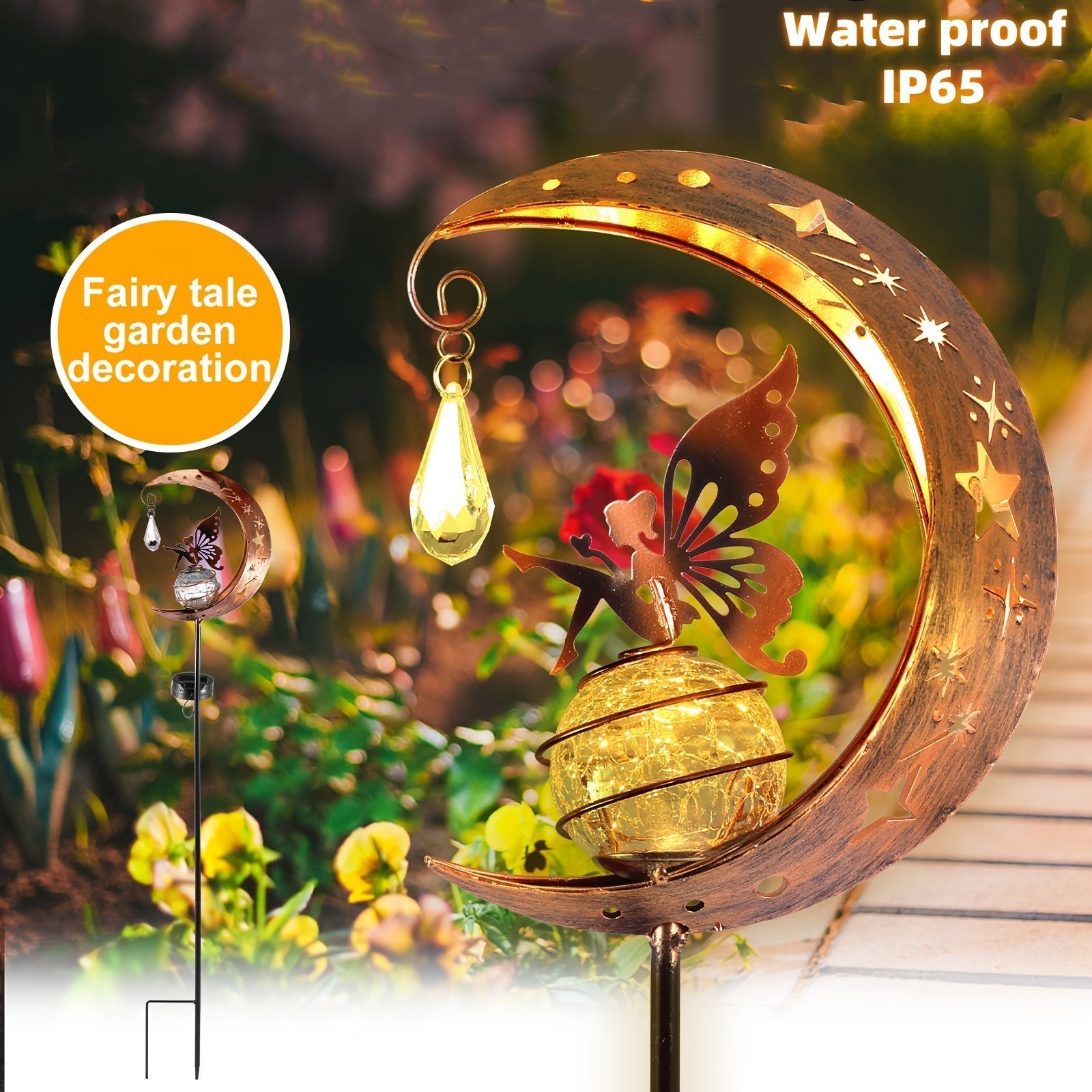 MoonGlow – Magical Garden Lamp with Sun & Moon