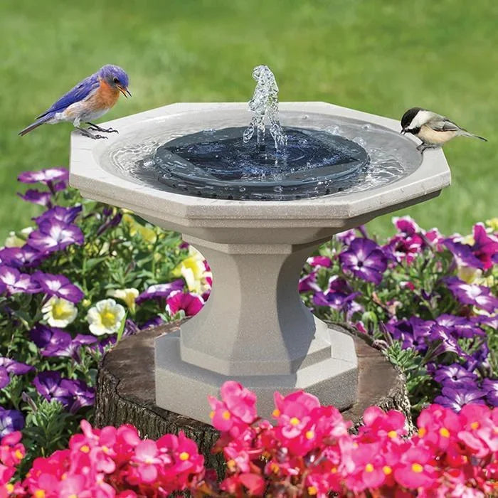 TranquilFlow Relaxing Garden Fountain with Solar Light