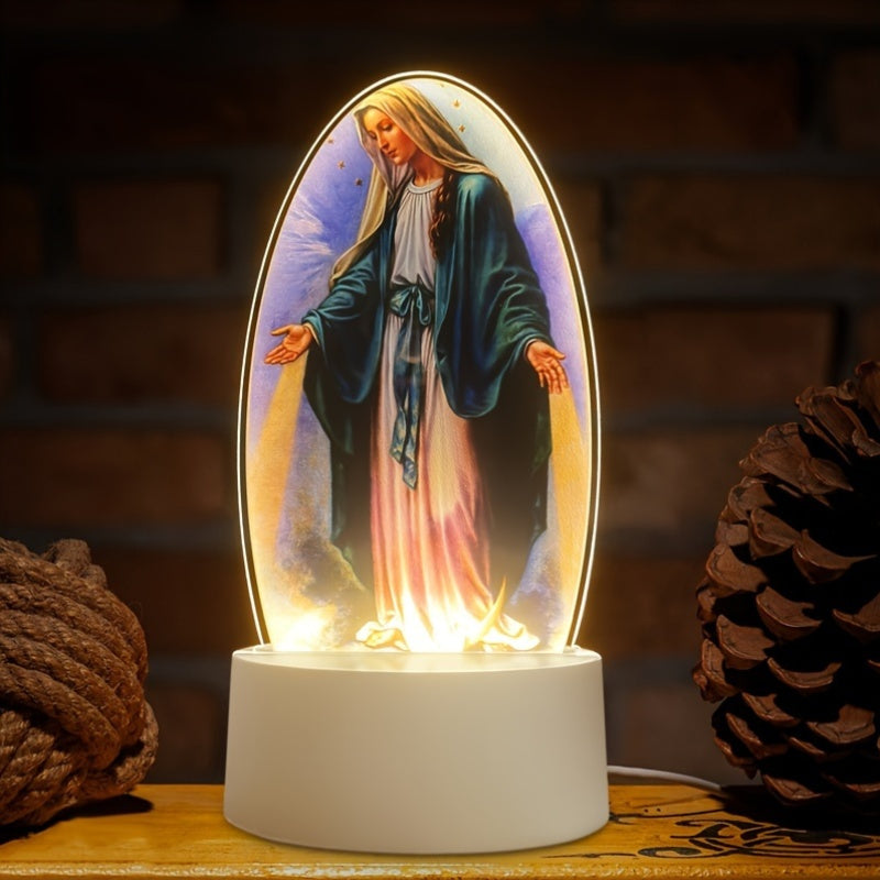 SacredGlow – LED Night Light Virgin Mary with USB