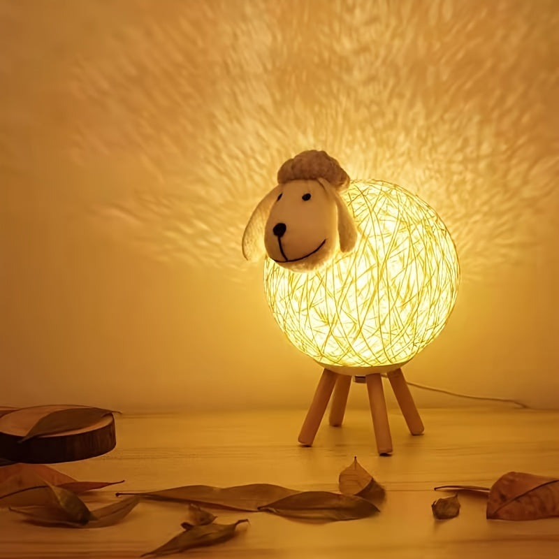SheepGlow Lamp - Dimmable USB Night Light in Sheep Shape