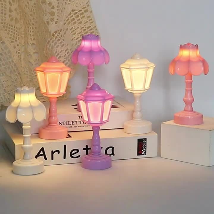 RetroGlow Lamp - Compact LED Desk Lamp for Bedroom