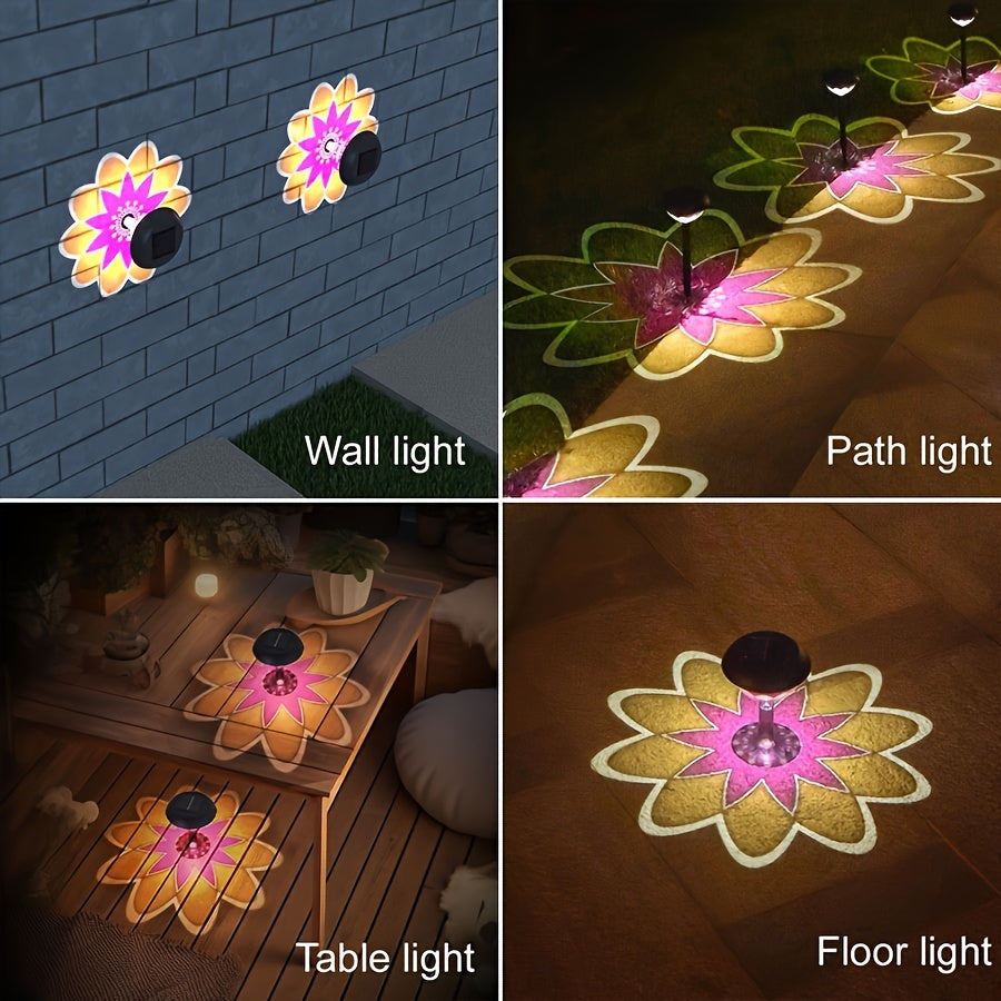 SolarBloom Lamp – Solar Table Lamp with Floral Design