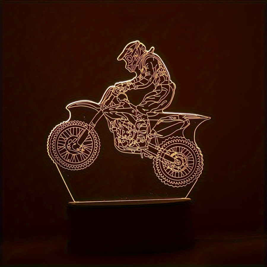 MotoLamp - 3D LED Night Light Motocross Theme