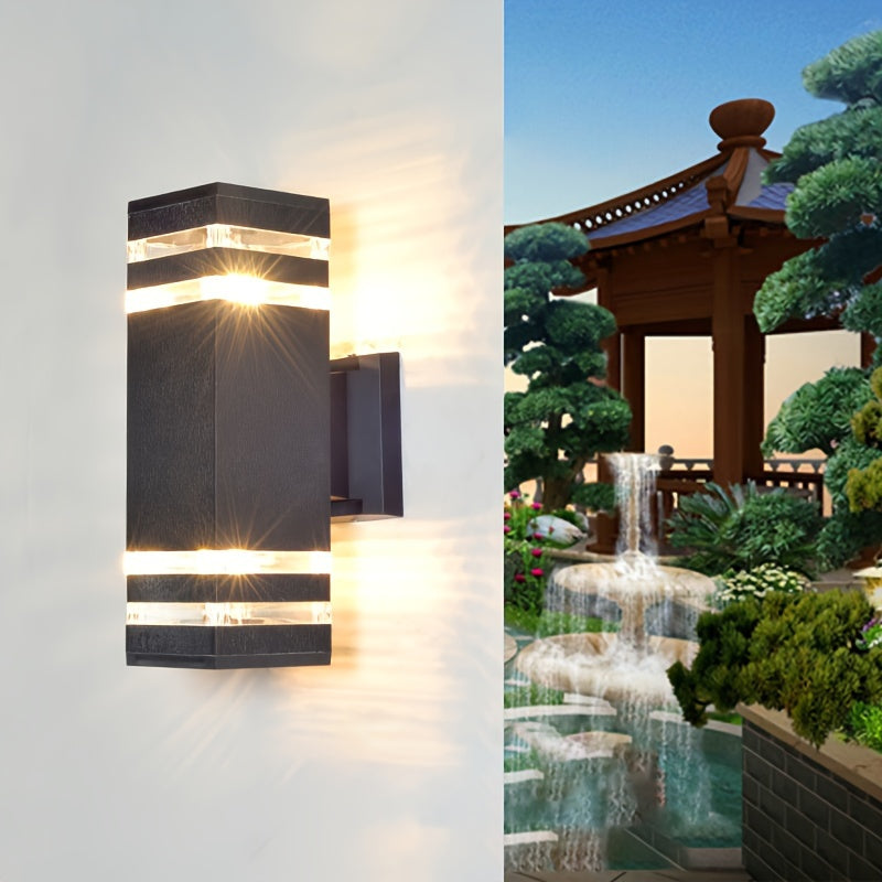 DualWall Lamp – Modern Double Cup Outdoor Wall Lamp