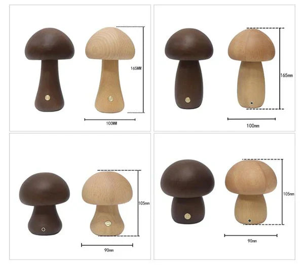 GlowShroom - Atmospheric Wooden LED Night Light