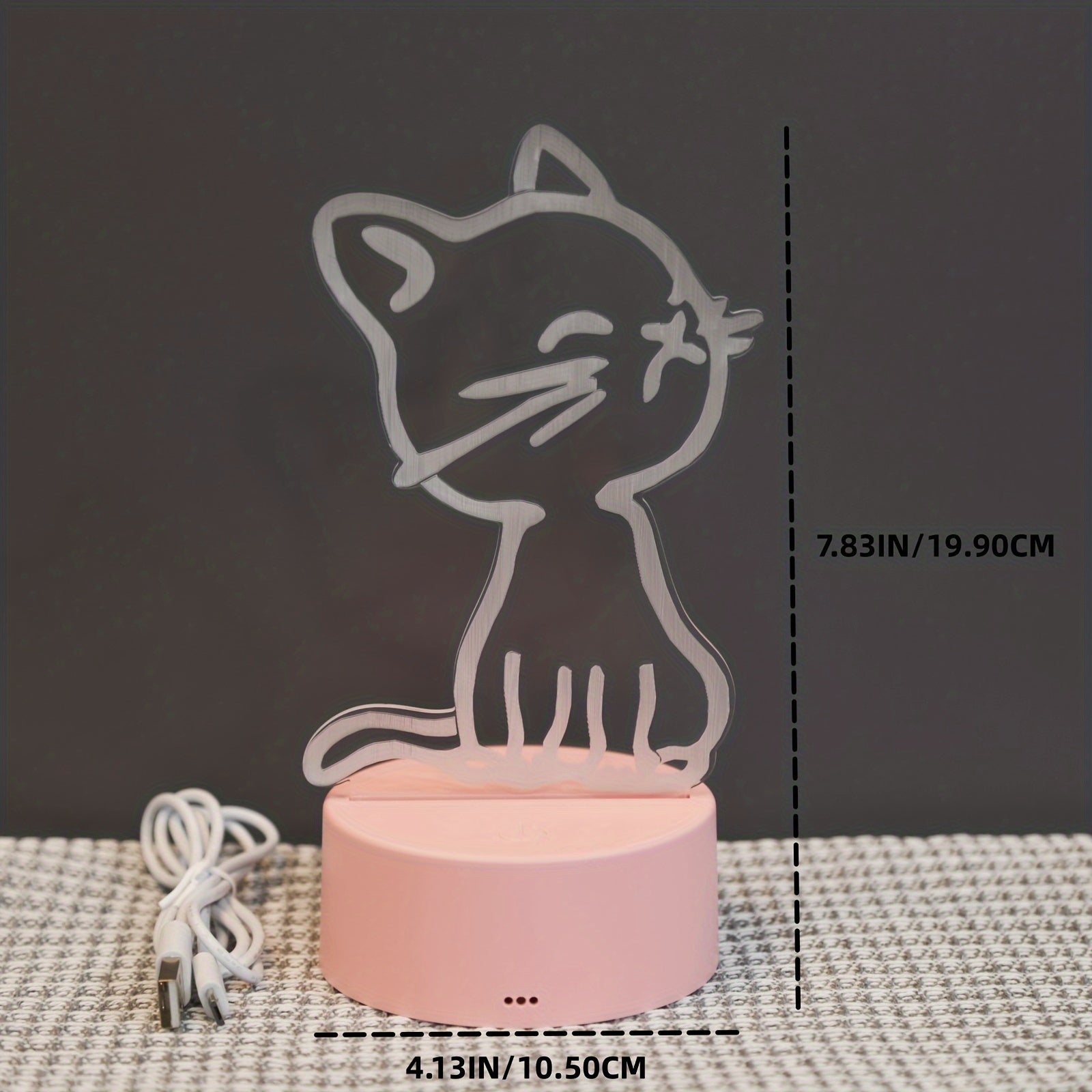 GlowPaw - 3D Touch Night Light for Cats