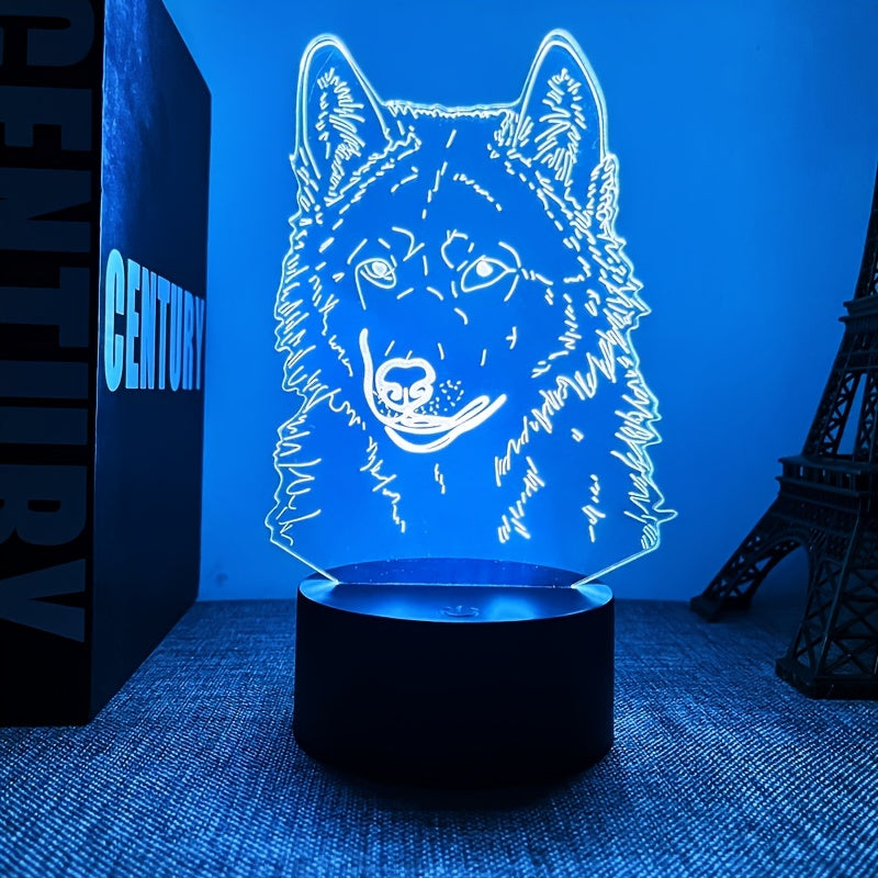 Wolf Light – 3D Mood Light with Touch Function