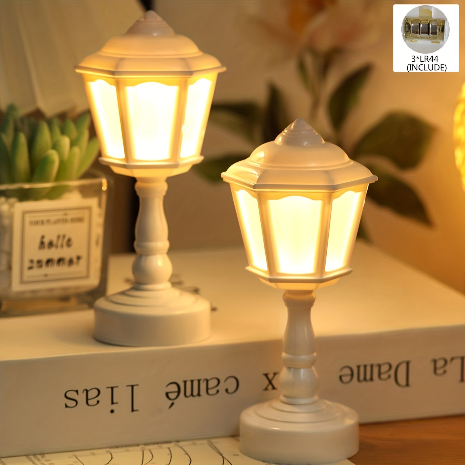 RetroGlow Lamp - Compact LED Desk Lamp for Bedroom